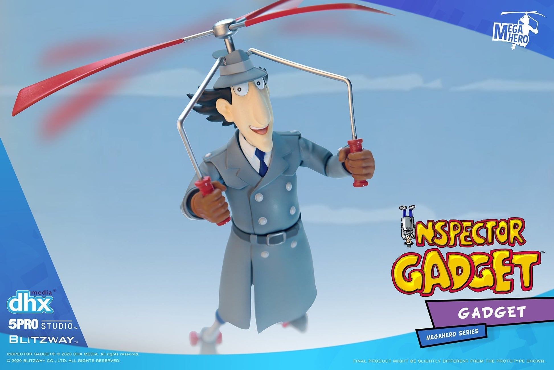 Inspecteur Gadget - Figurine articulée 30cm Bandai (loose Inspecteur Gadget - Figurine articulée 30cm Bandai (loose