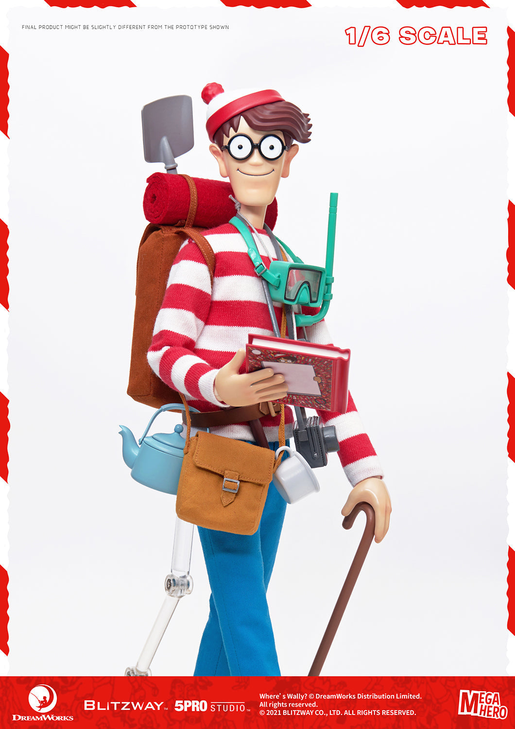 Smiffys Kit De Disfraz De Wally – Camiseta De Manga Corta Y Gafas – Talla M – Disfraz Oficial Para Carnaval Y Fiestas