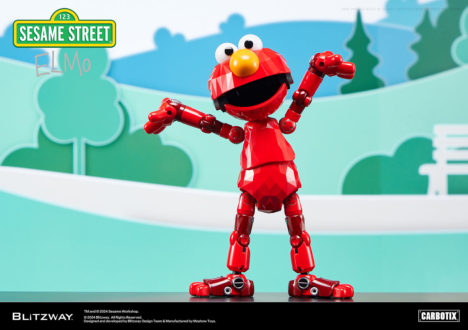 Sesame Street Carbotix – Elmo Figure | Blitzway Collectible