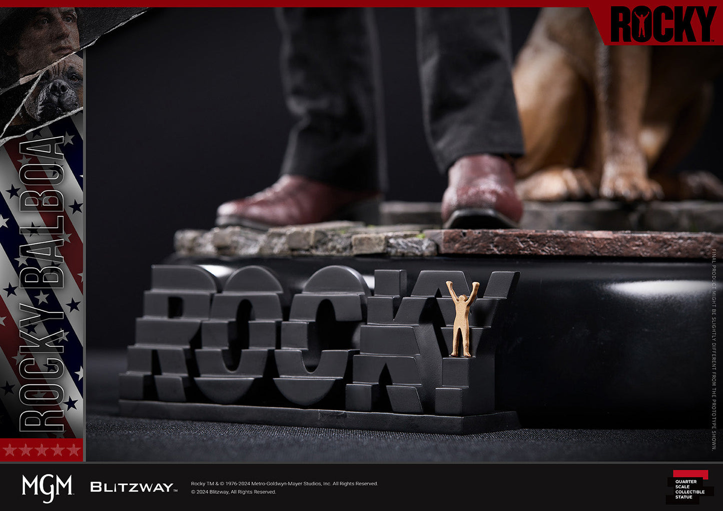 Blitzway Rocky 1976 1/4 scale statue base-1