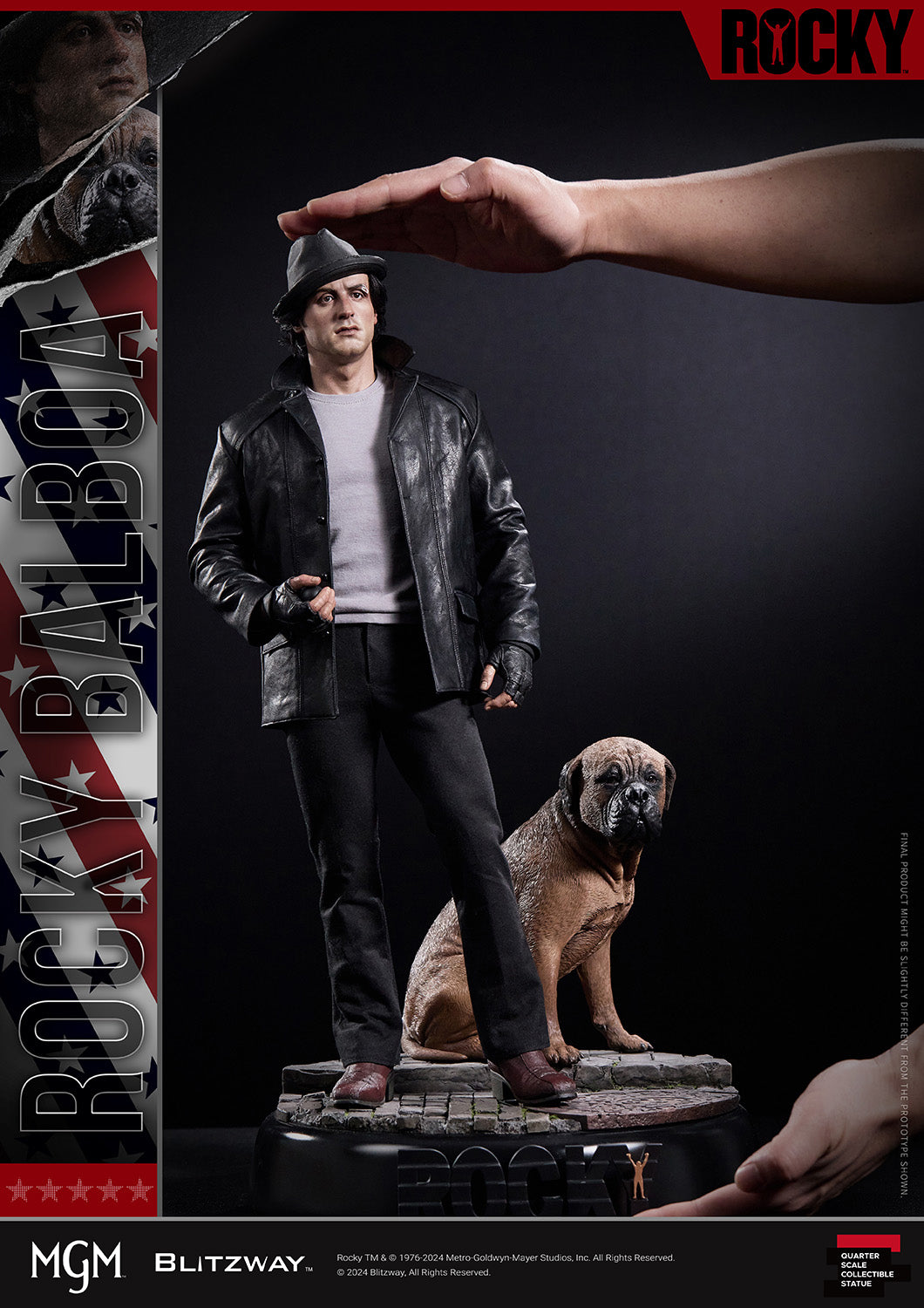 Blitzway Rocky 1976 1/4 scale statue size-1