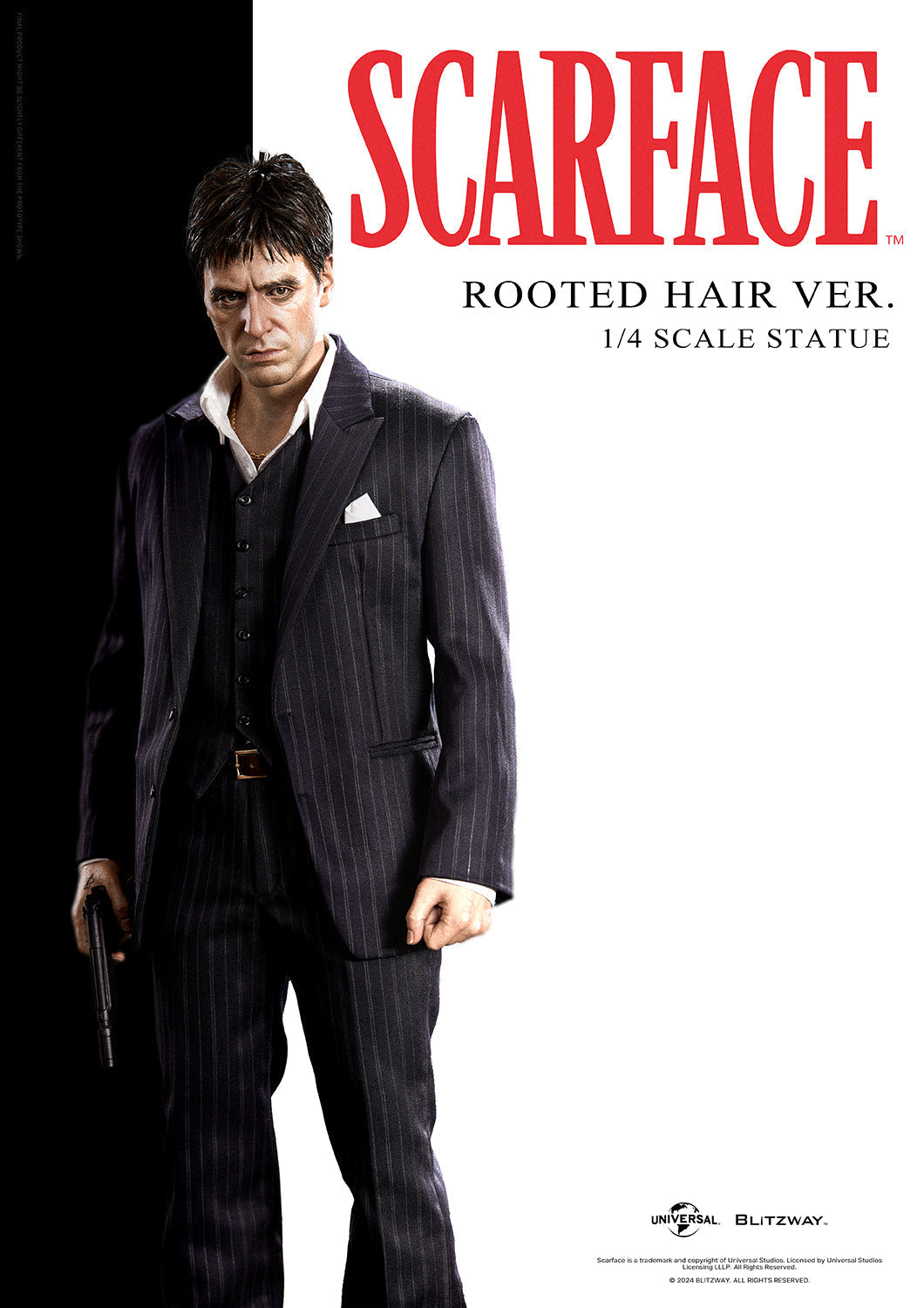 Blitzway Scarface Rooted hair 1/4 scale statue-1