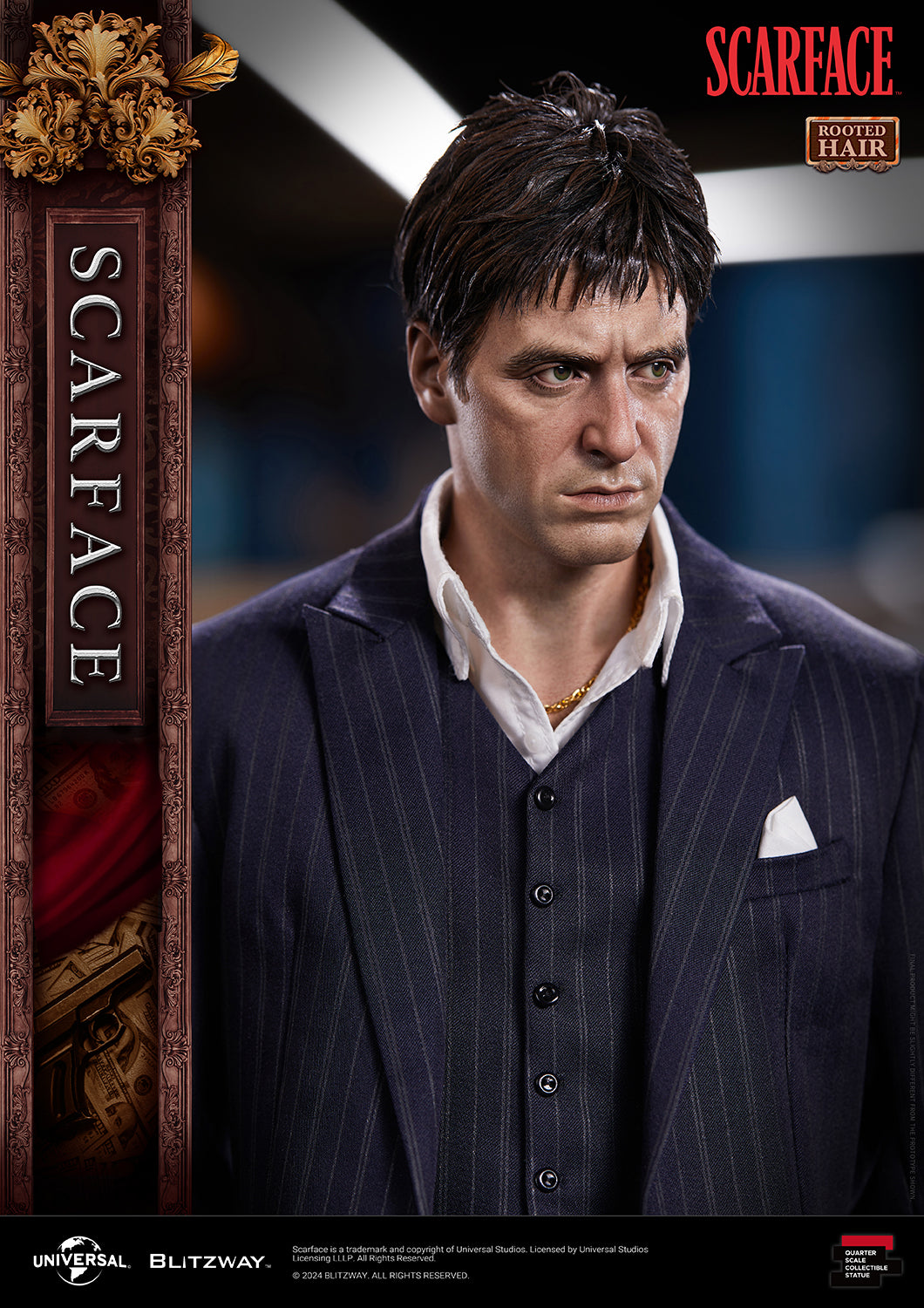Blitzway Scarface Rooted hair 1/4 scale statue-25