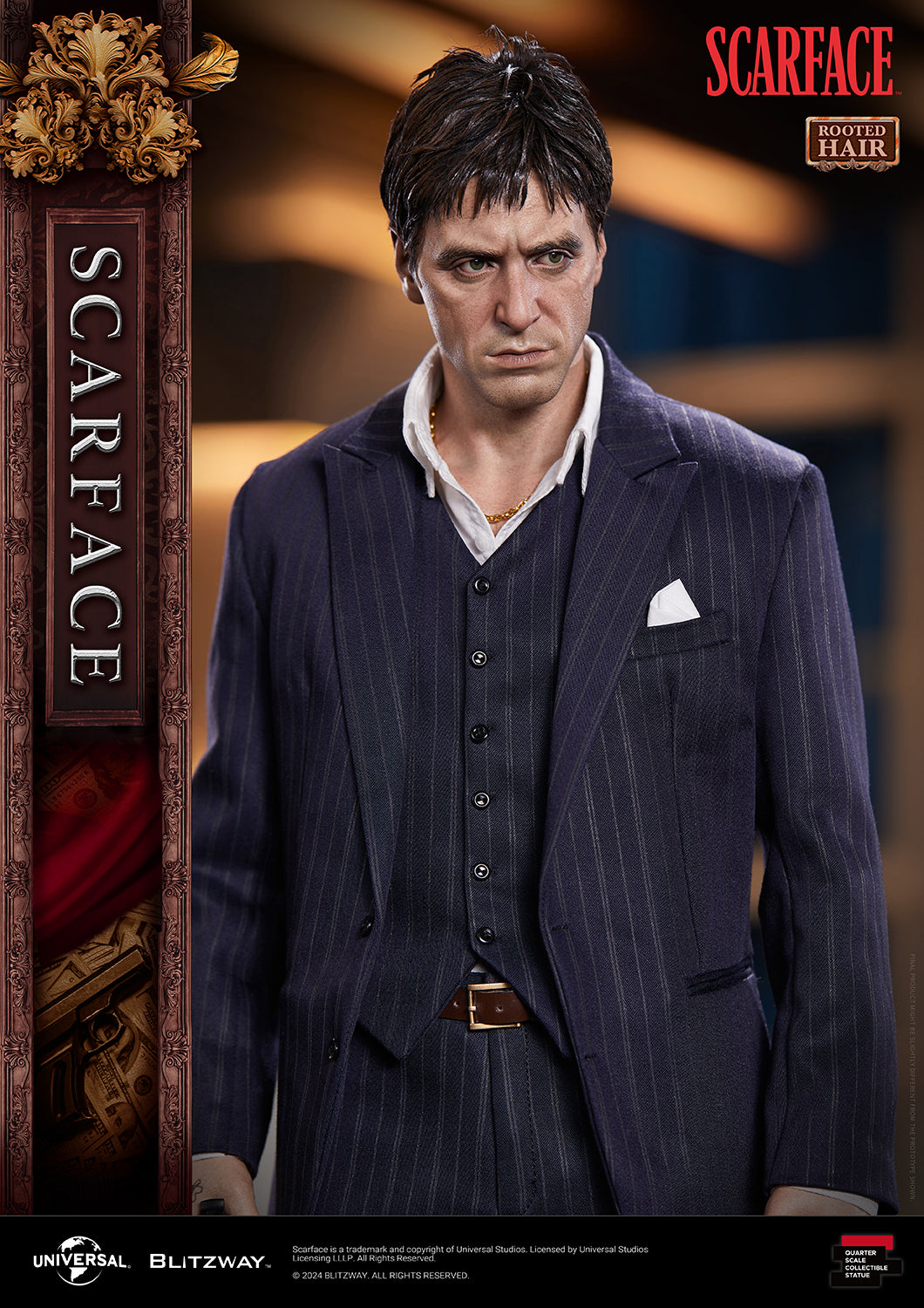 Blitzway Scarface Rooted hair 1/4 scale statue-32