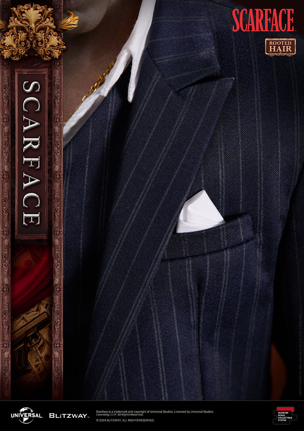 Blitzway Scarface Rooted hair 1/4 scale statue-35