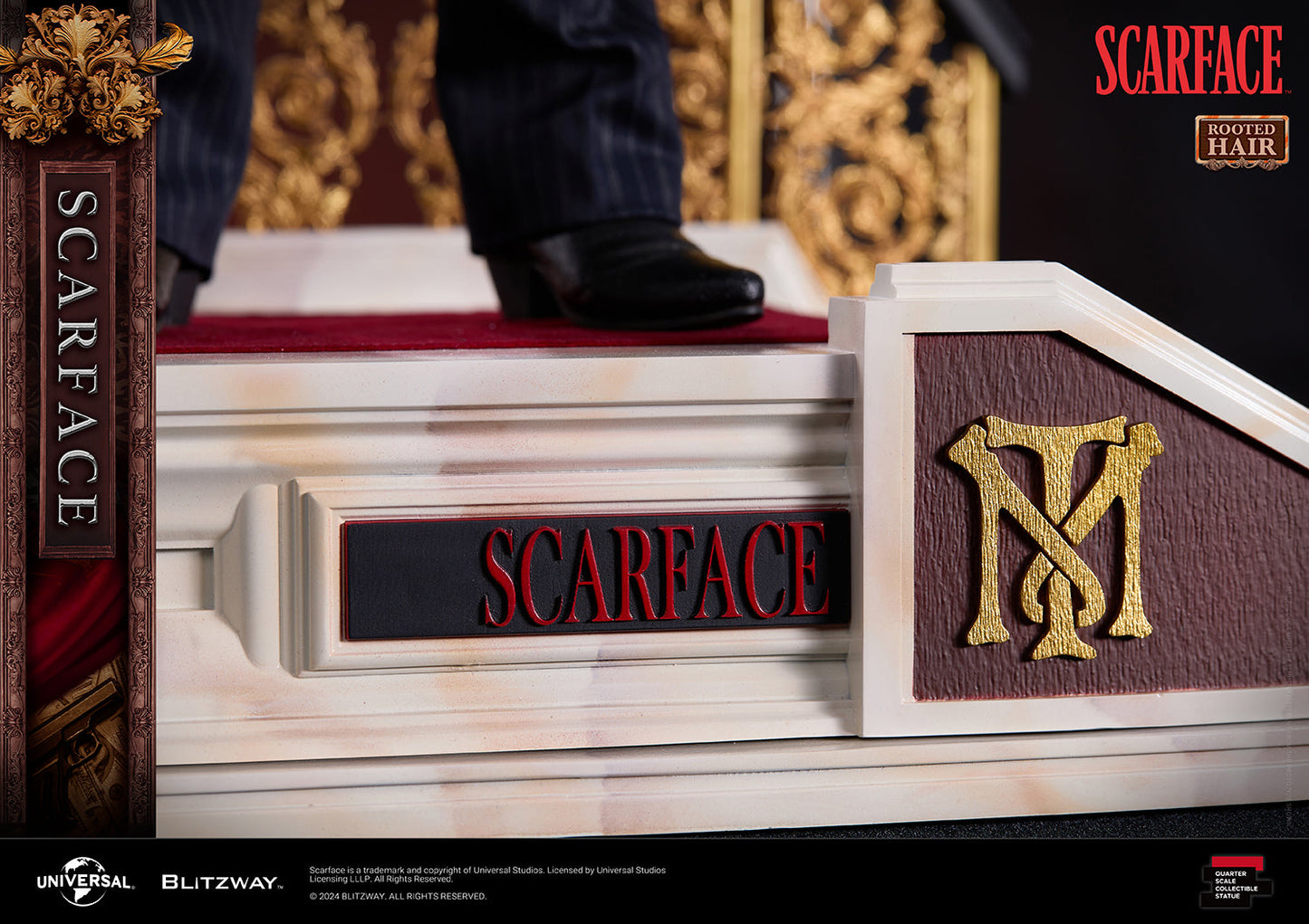 Blitzway Scarface Rooted hair 1/4 scale statue-40