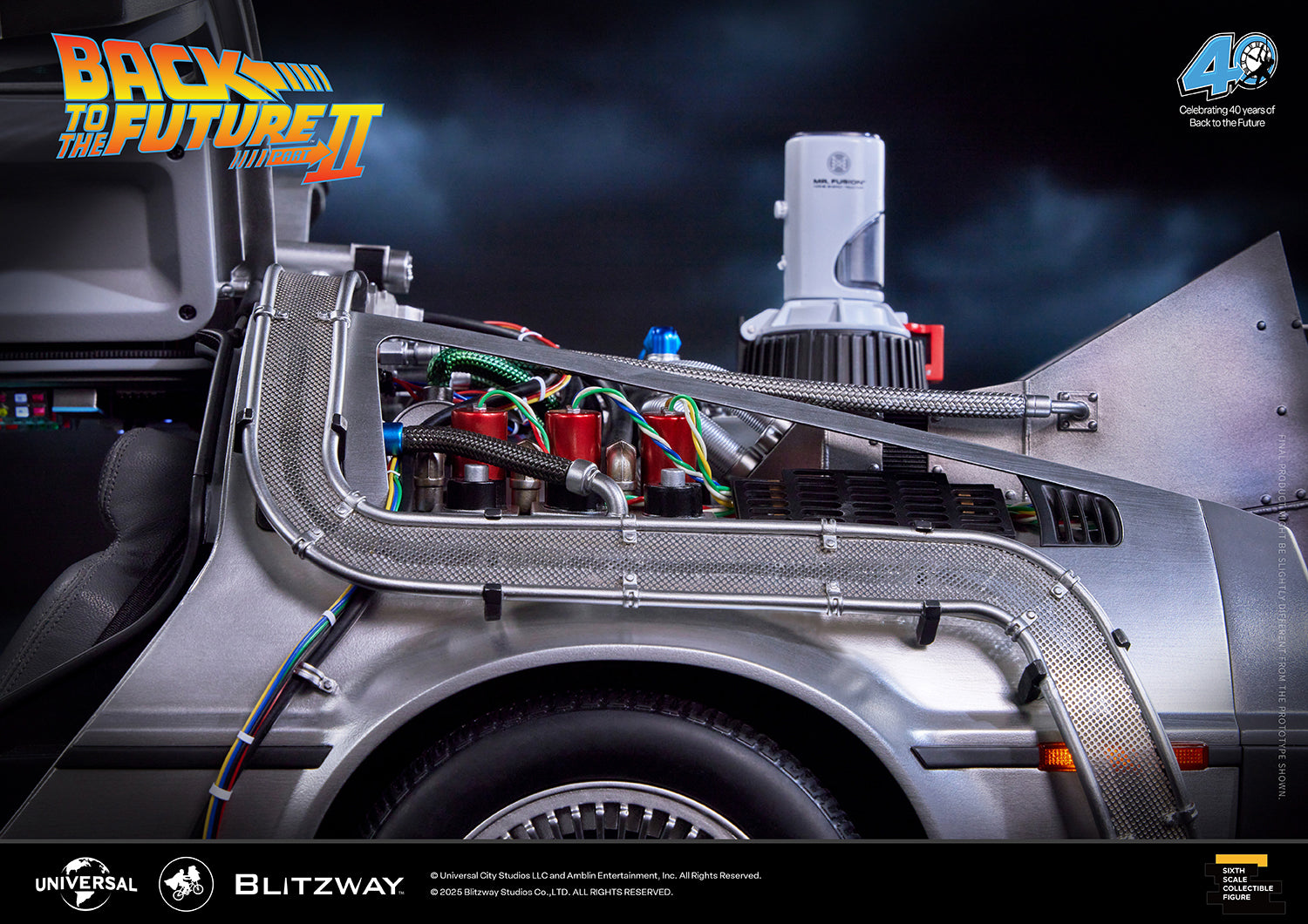 Time Machine Backdraft Blitzway Back to the Future 2 Time Machine – 1/6 Delorean Collectible